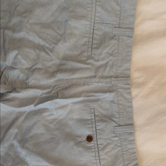 J. Crew Men’s Light Blue Pinstripe Flat Front Shorts - Picture 4 of 4
